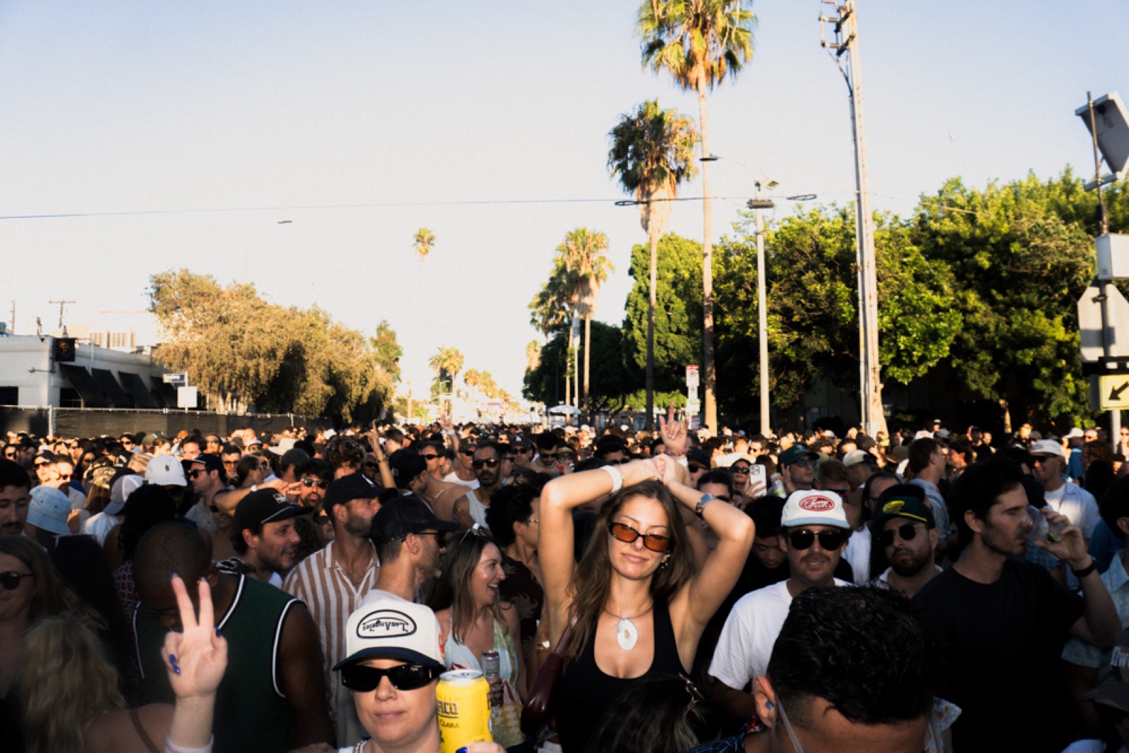 Golden hour over the crowd